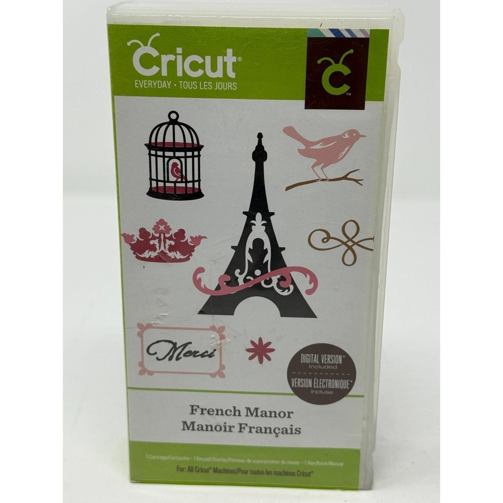 Cricut Shapes Cartridge ~ FRENCH MANOR ~ 2001928 ~ Used